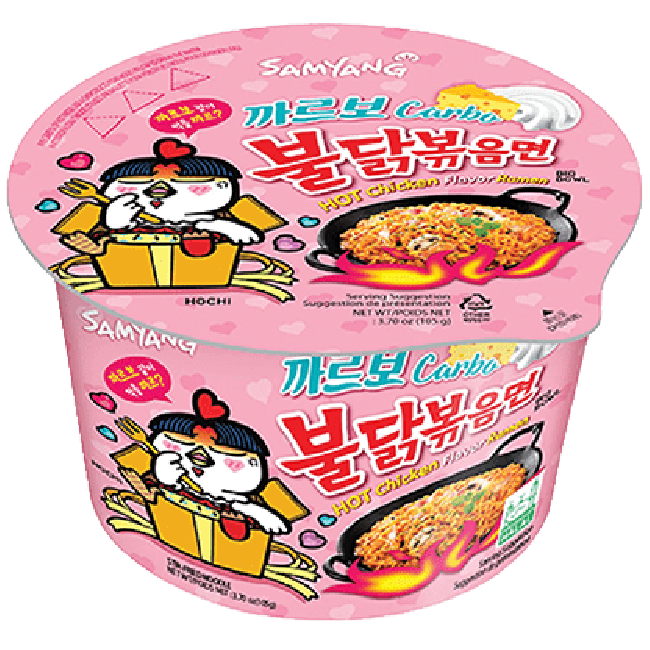 Samyang Instant Ramen Pittige Kip Carbonara Smaak (Big Bowl) 105g
