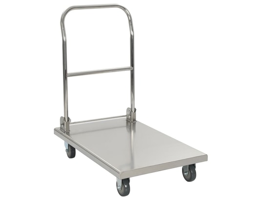 VIDAXL - Chariot de service de cuisine Chariot à plateforme argenté 82x53x86 cm acier inoxydable