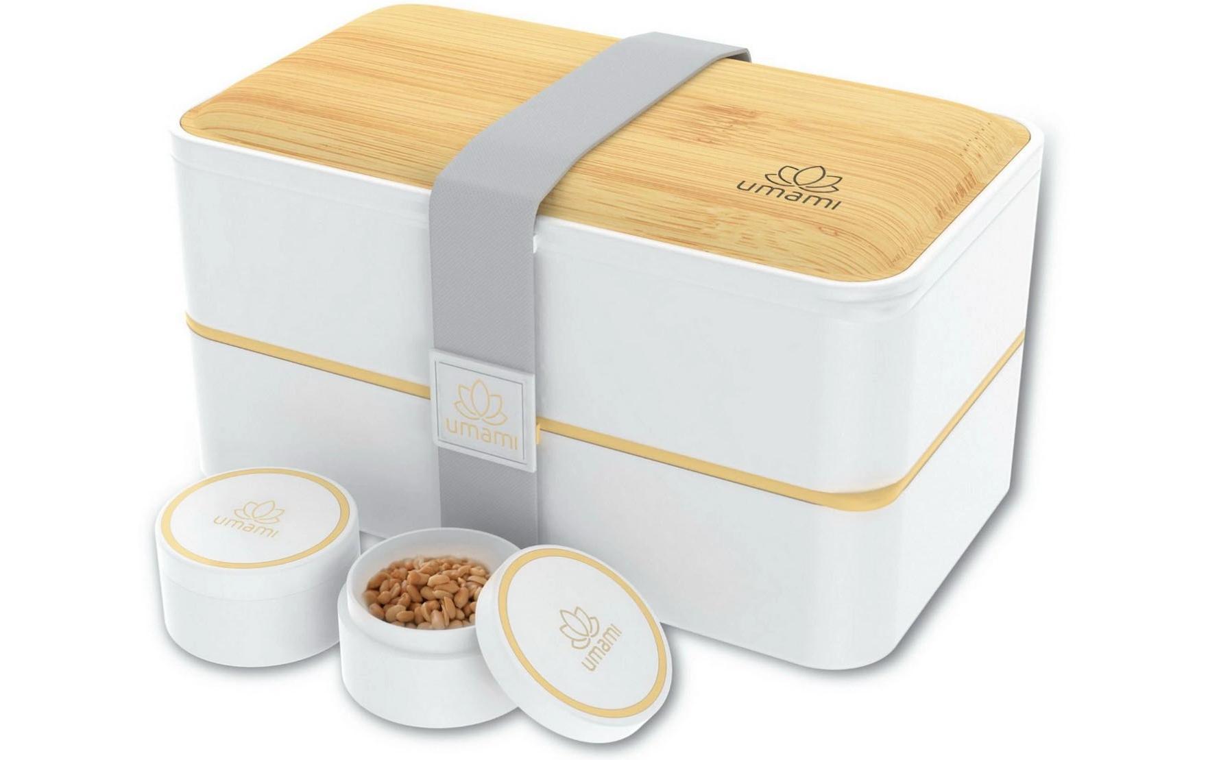 Lunchbox Original L White und BambooPraktische und nachhaltige Lunchbox