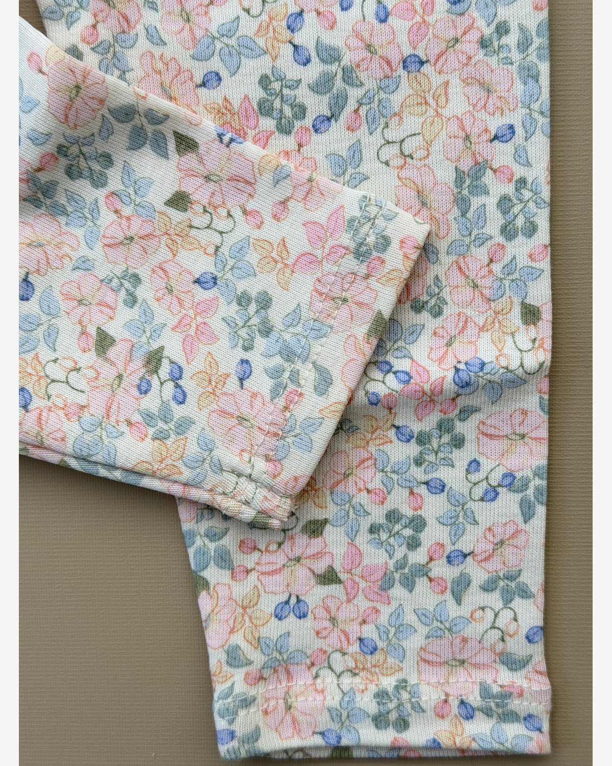 Leggings m/ Blomster Print – 100% Øko Bomull | Fio Pants