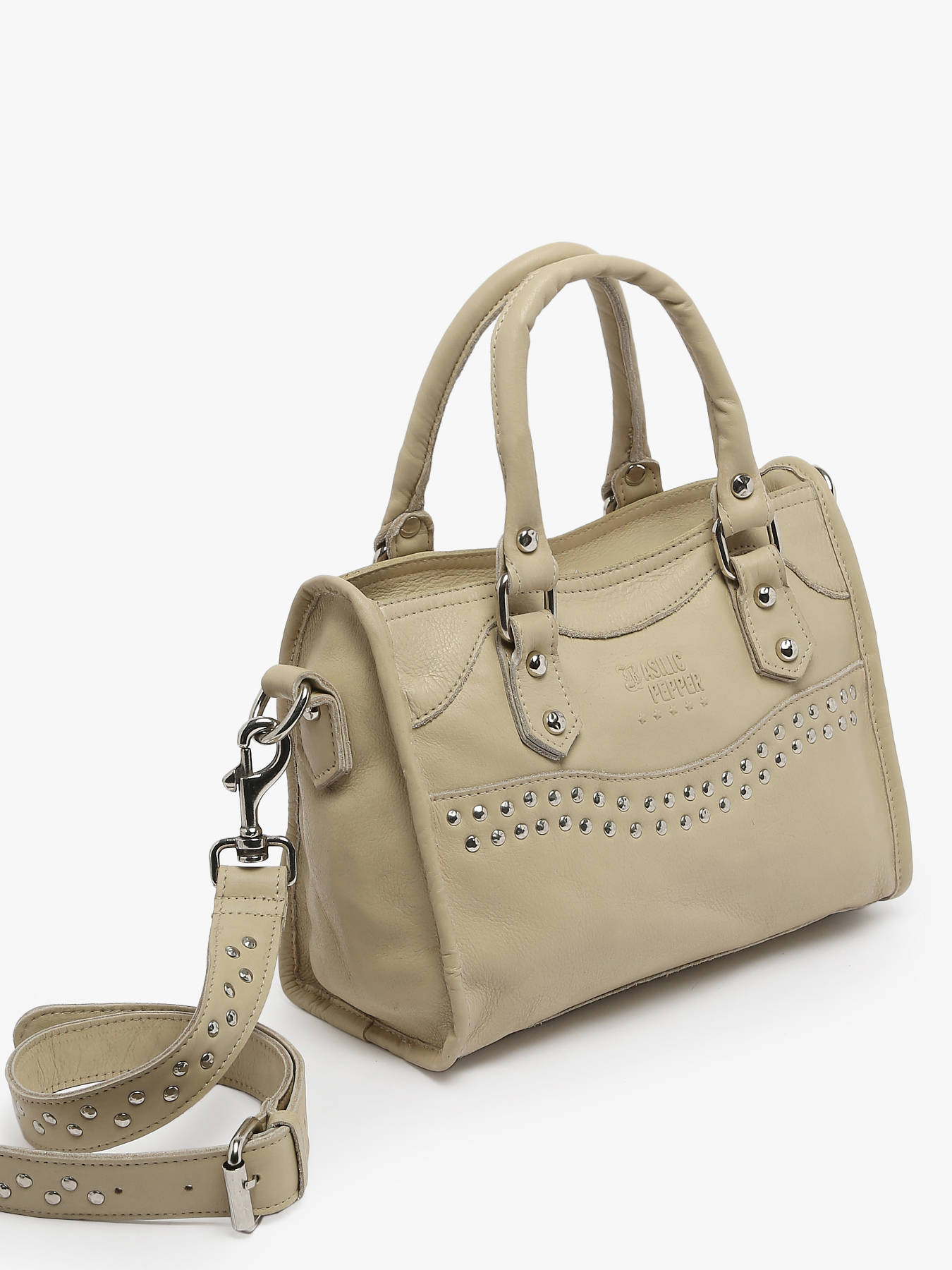 Sac bandoulire Glam cuir BASILIC PEPPER