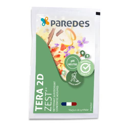 Détergent désodorisant Tera 2D Zest' Paredes dosette de 20mL