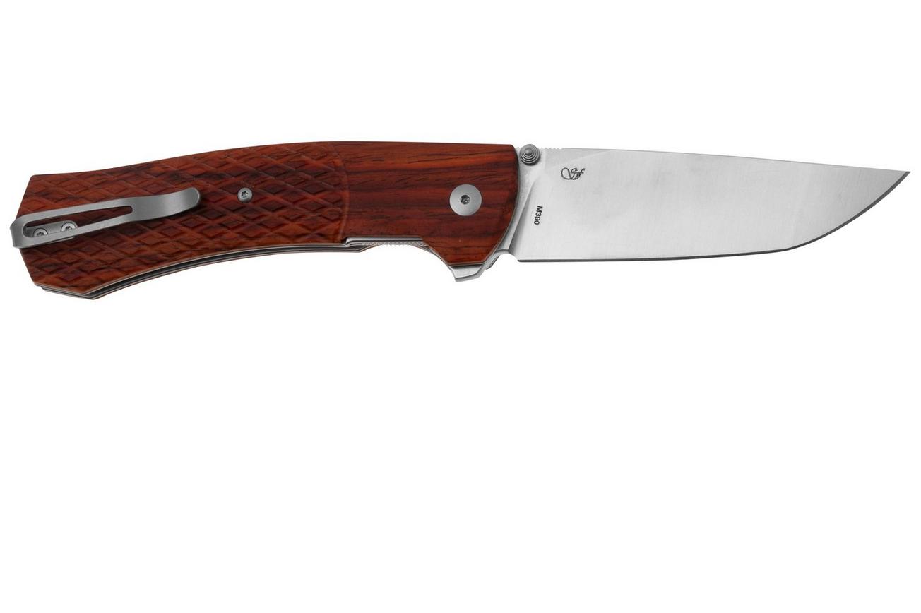 Viper Safe V6018PS3D Böhler M390, Pau Santo Wood zakmes, Fabrizio Silvestrelli design