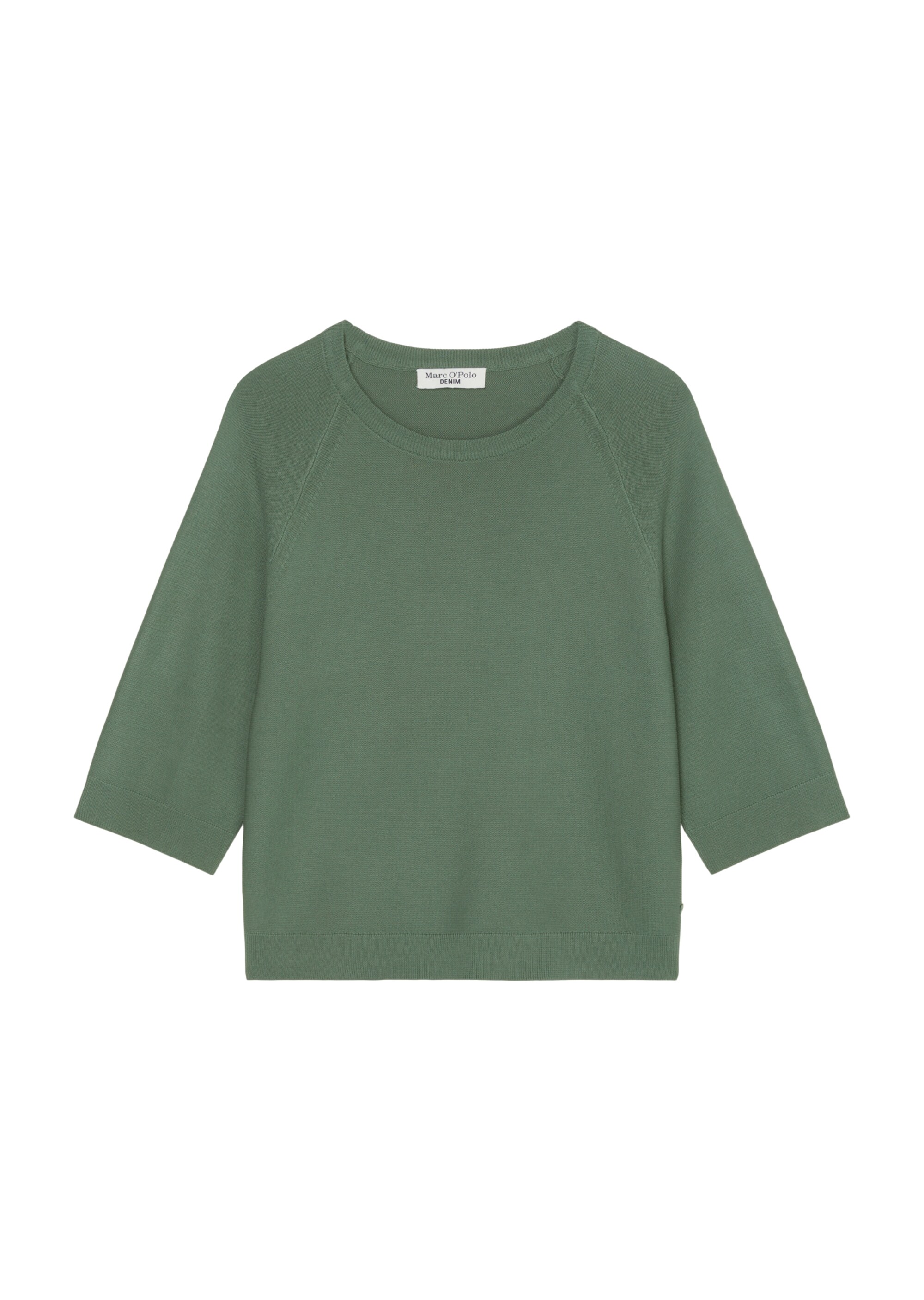 Kurzarm-Strickpullover looseaus reiner Bio-Baumwolle