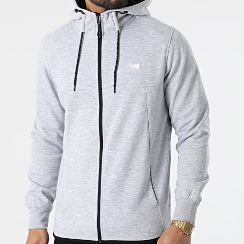 Sweat Capuche Zippé Air Gris Chiné