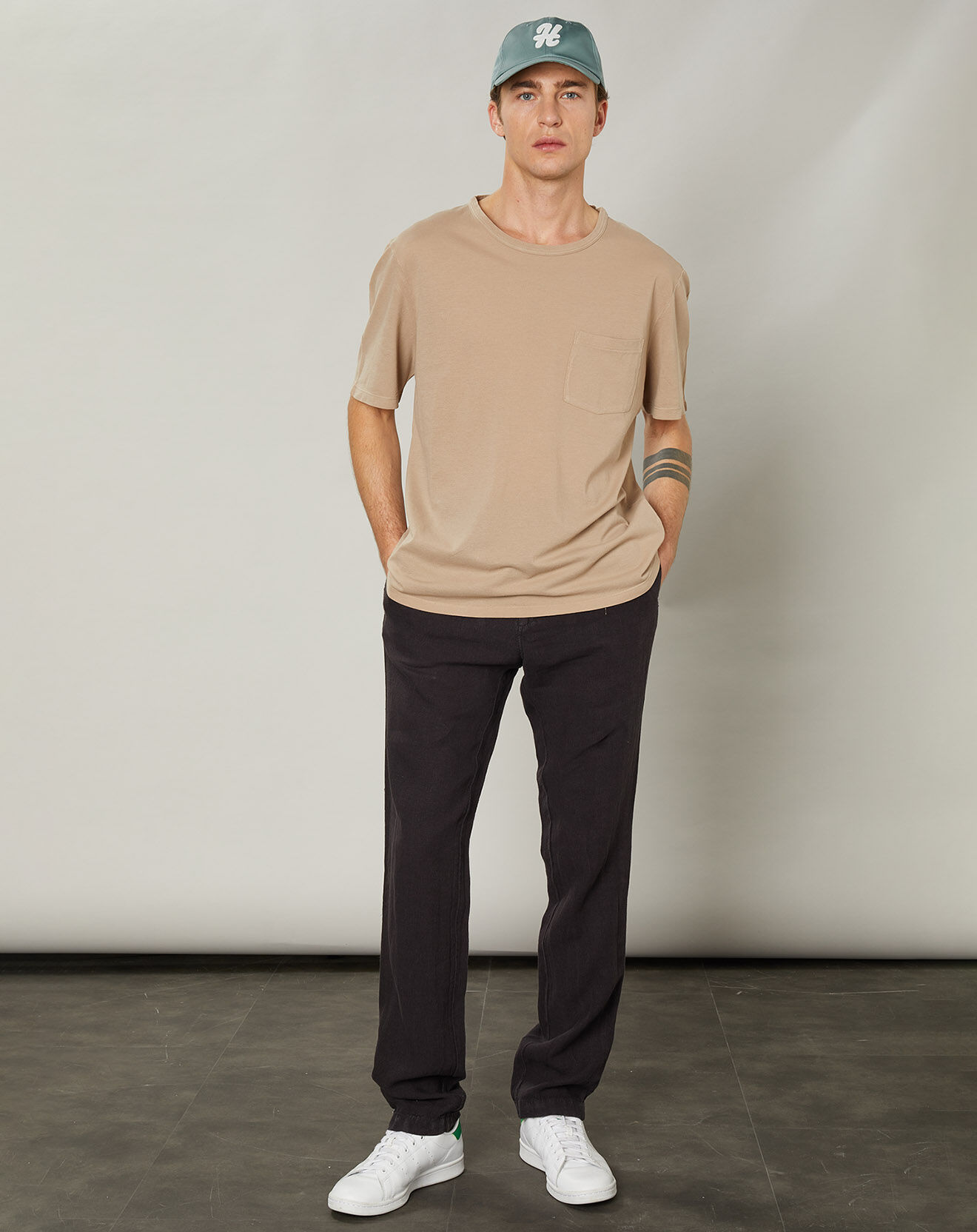 Hartford T-Shirt piqué Pocket sahara