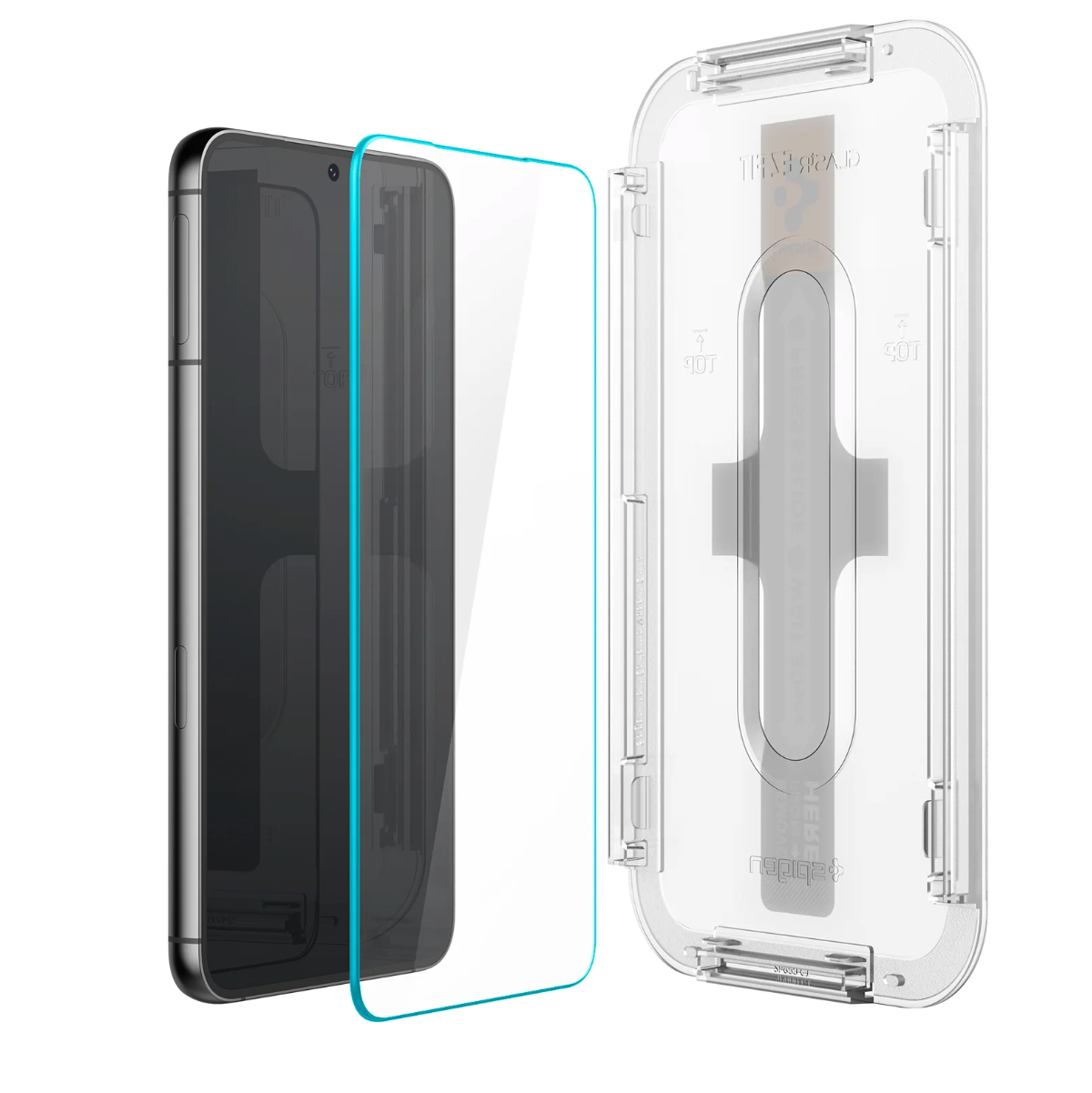 (2er Set) Samsung Galaxy S23 5G Glas Tr EZ Fit Panzer Glas Case Friendly   Montagerahmen (AGL05958)