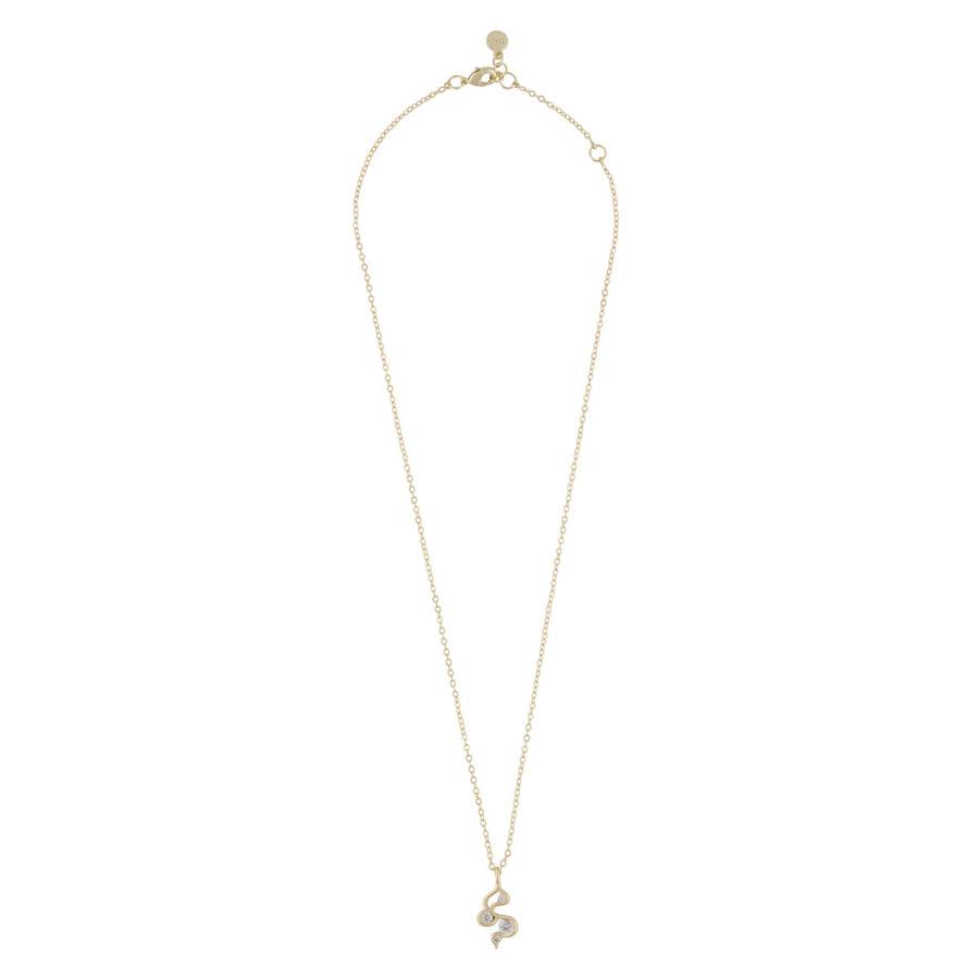 Snö Of Sweden Malibu Stone Pendant Necklace Gold/Clear