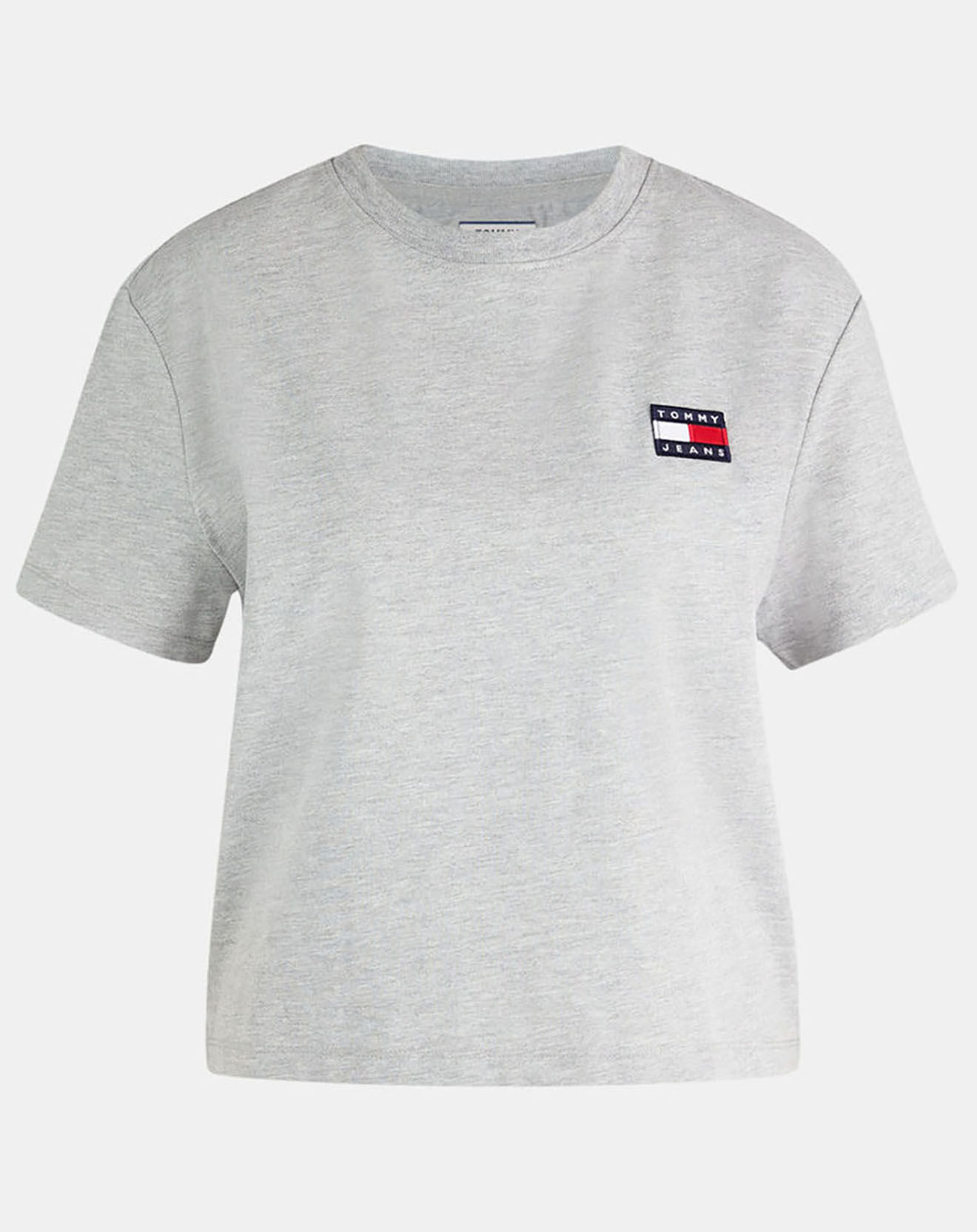 Tommy Jeans T-Shirt badge gris chiné