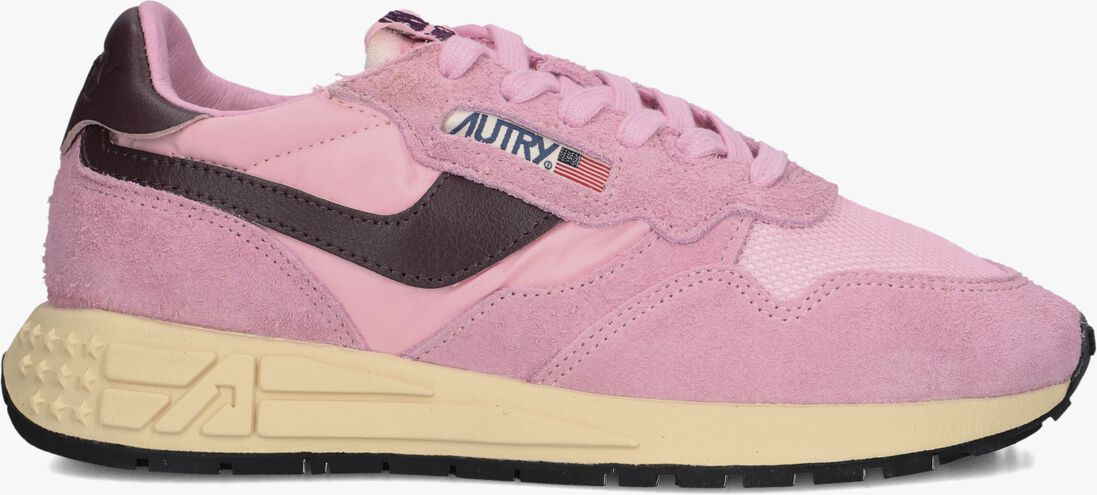 roze autry lage sneakers reelwind low