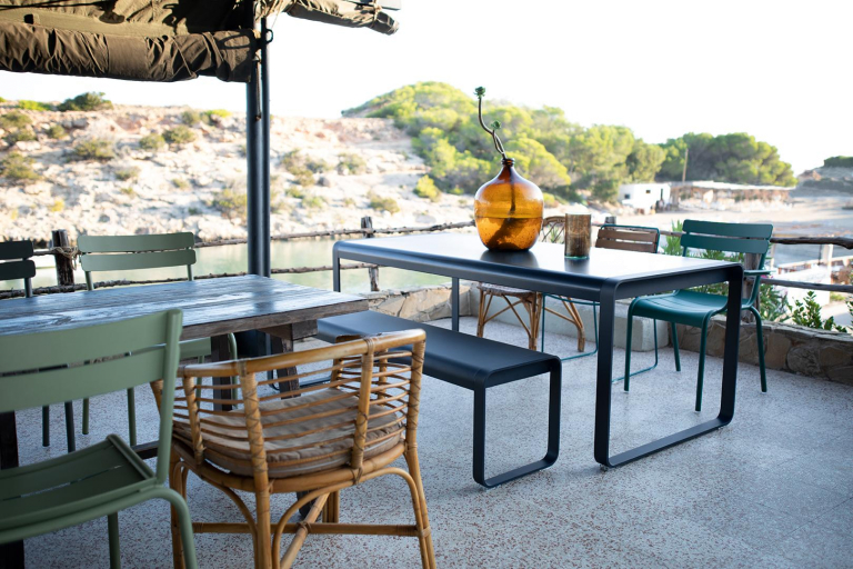 Fermob Bellevie tuintafel 140x80 Frosted lemon