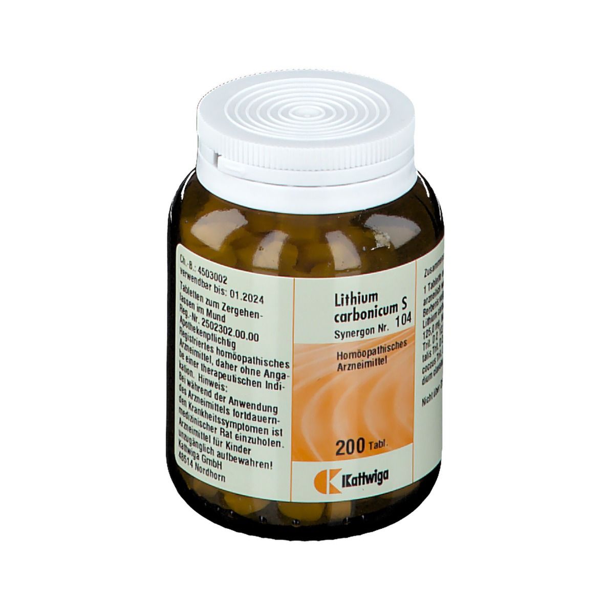 SYNERGON 104 Lithium carbonicum S Tabletten