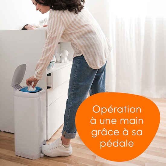 Poubelle à couches select   Blanc        de               Diaper Genie