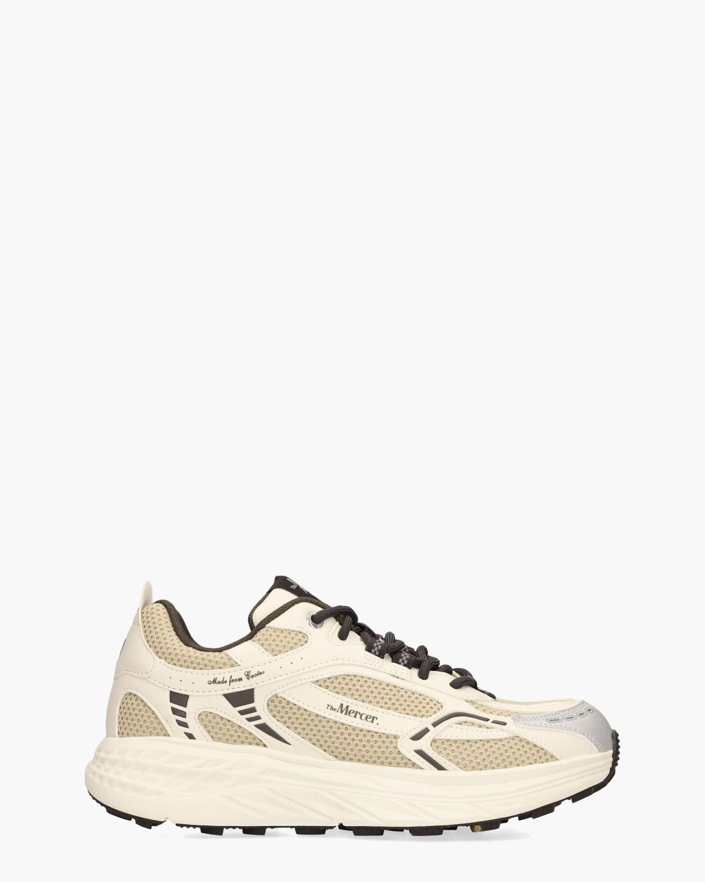 Mercer Amsterdam The Re-Run MAX Cactus Beige/Off-White Herensneakers