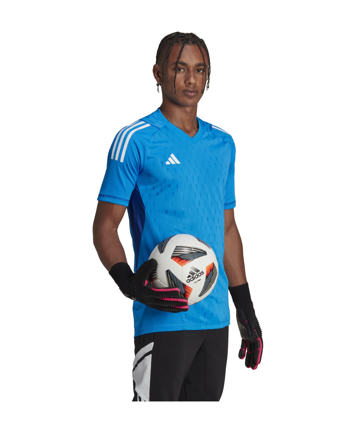 adidas Tiro 23 Pro Torwarttrikot Kurzarm Blau