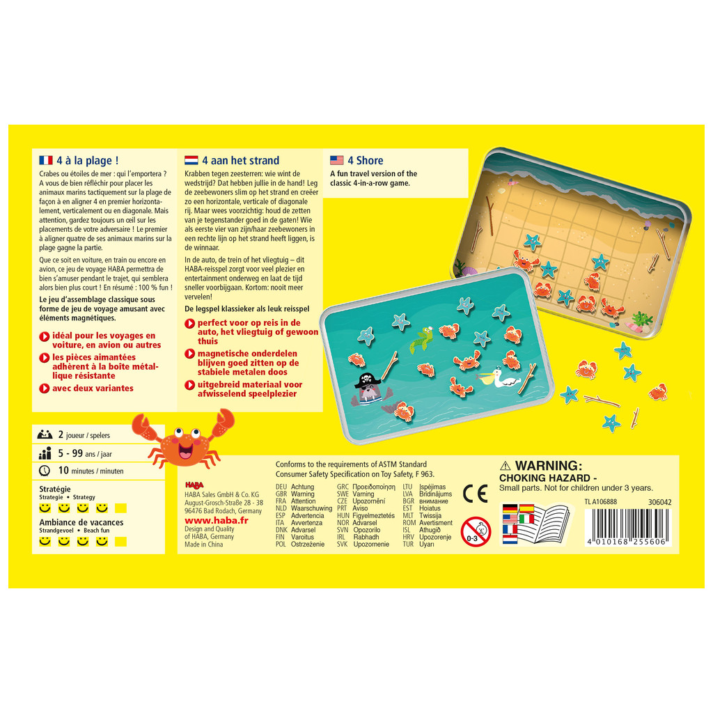 Jeu de voyage - 4 à la Plage !
