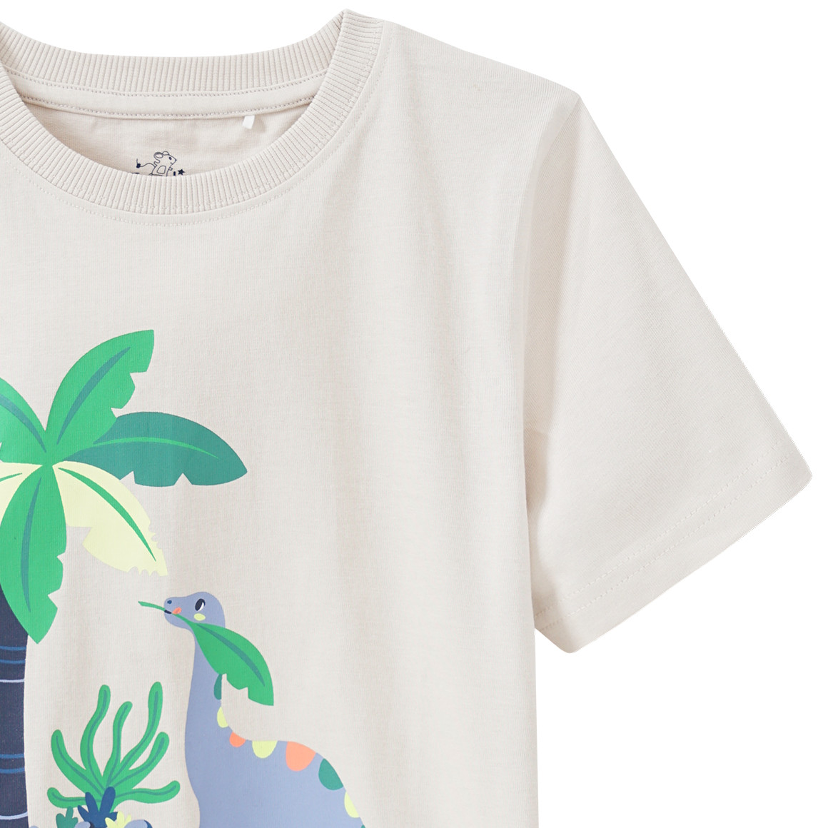 Topolino Jungen T-Shirt mit Dino-Print beige