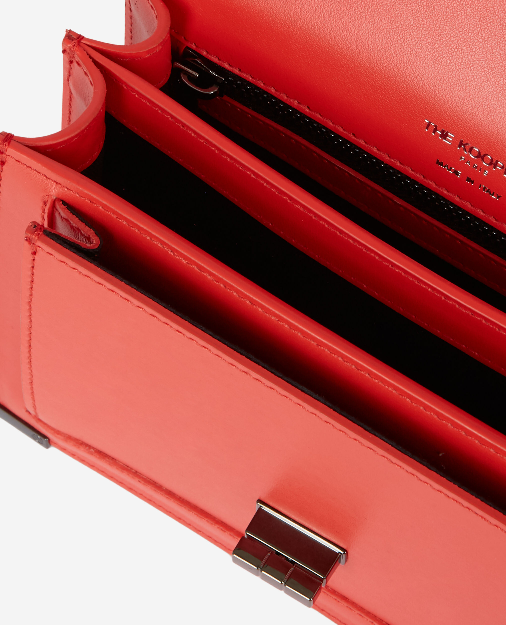 Sac Emily small en cuir orange