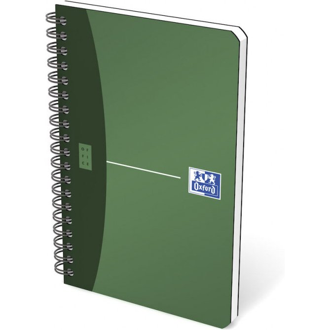 Carnet Oxford office Urban mix 11cm x 17cm petits carreaux 5mm 180 pages reliure spirale couverture polypro coloris assortis