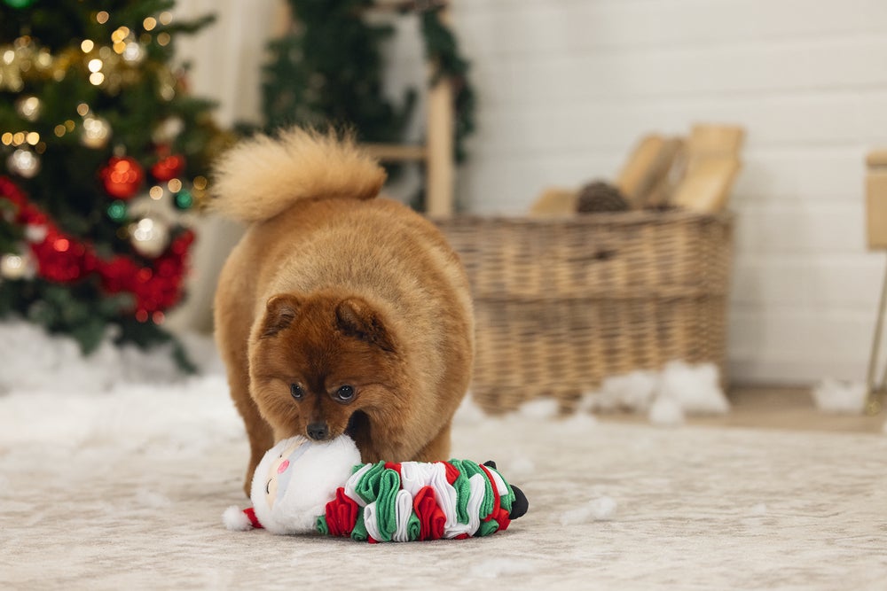 Beeztees hondenknuffel snuffel kerstman 27 x 9 x 8 cm