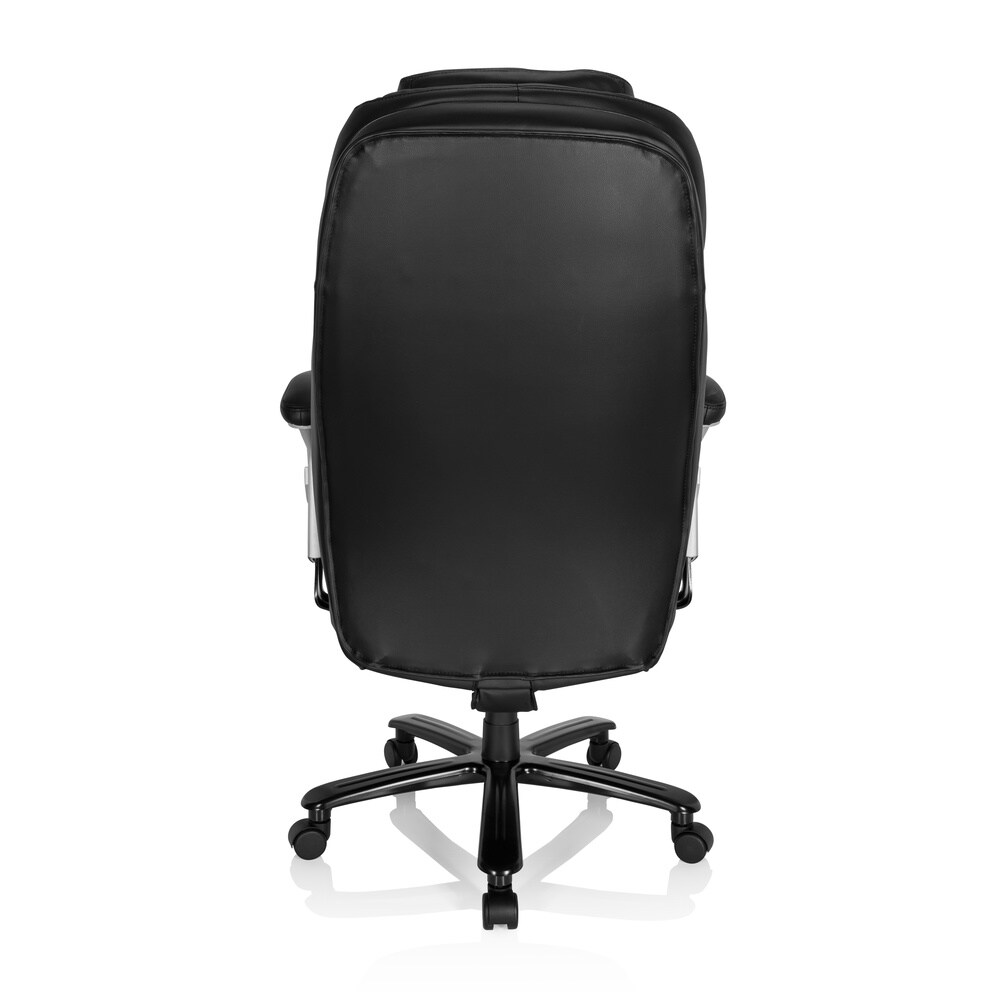 XXL Drehstuhl XXL PULLMANN I Leder mit Armlehnen (höhenverstellbar) hjh OFFICE