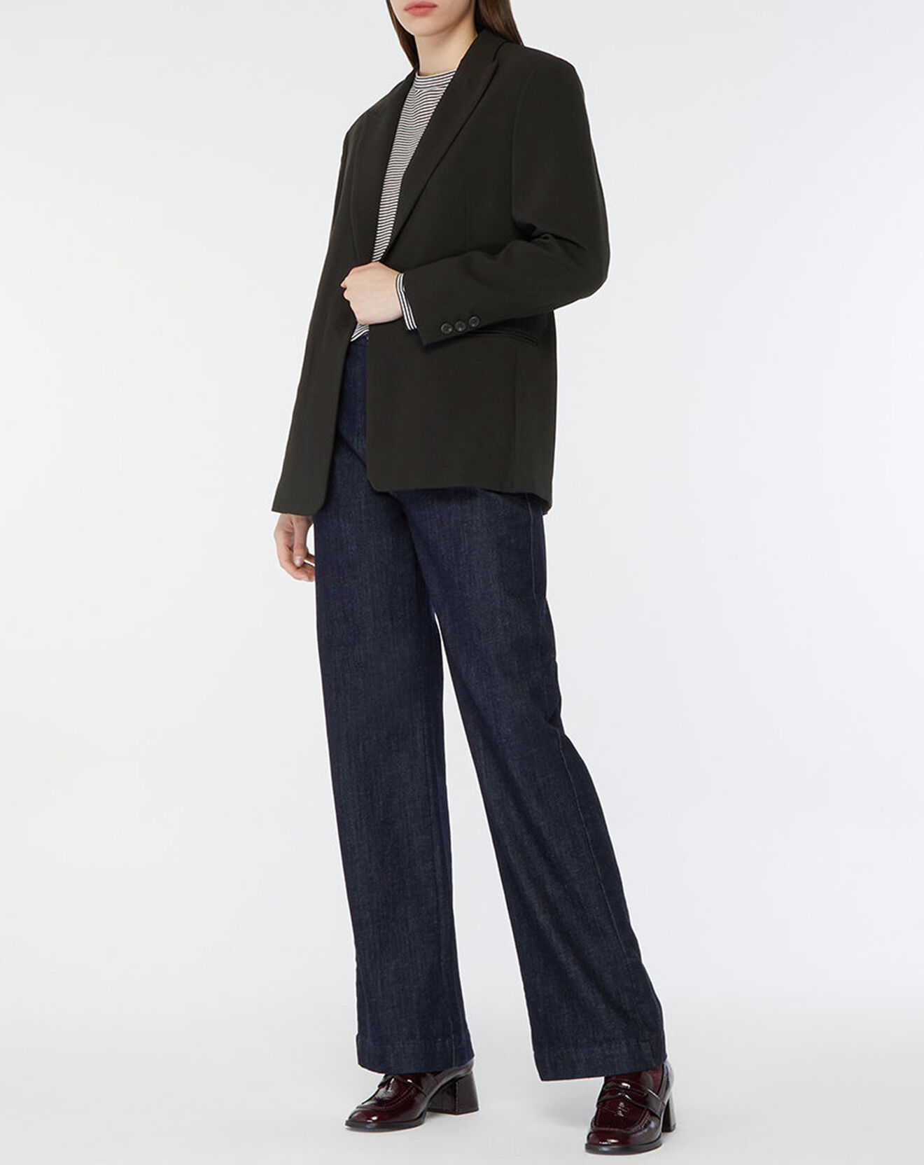 Galeries Lafayette Veste blazer cintrée Paul noire