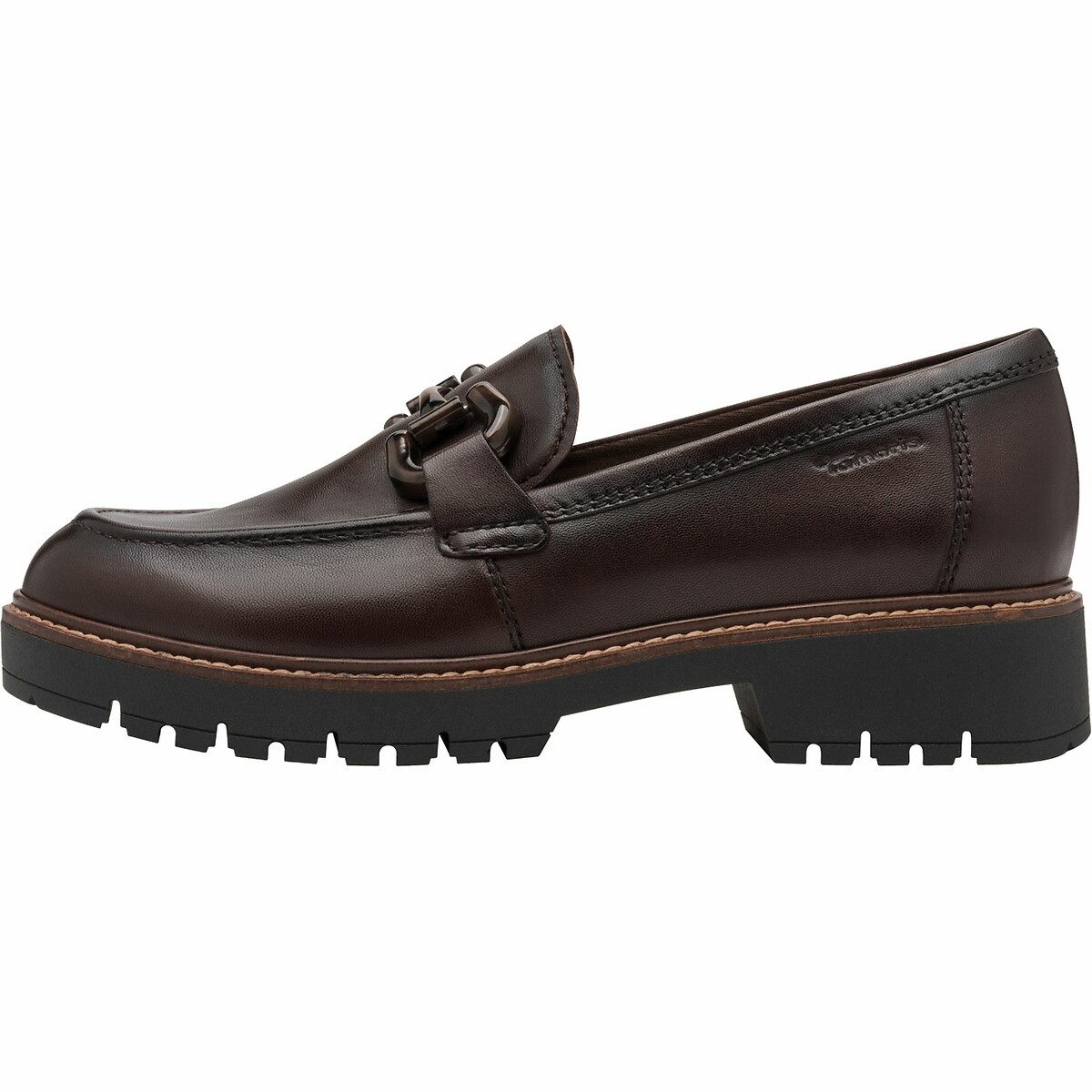 TAMARIS<br>Mocassins em leer