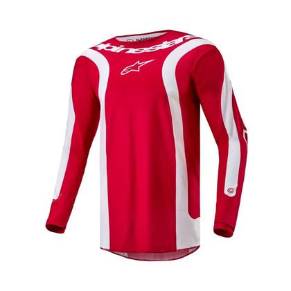 Maillot cross Alpinestars FLUID - LURV 2023 - Rouge / Blanc
