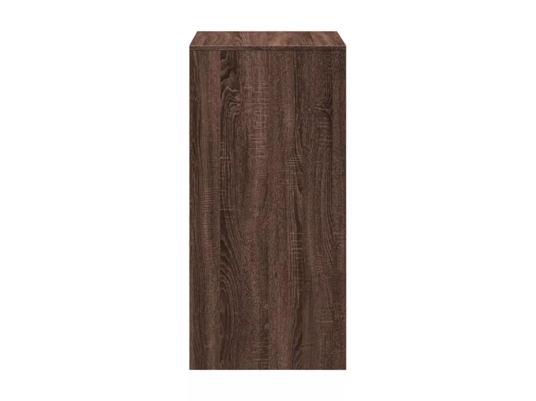 Table de bar chêne marron 51x50x103,5 cm bois d'ingénierie