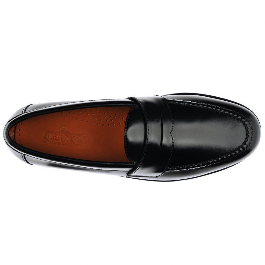 RYAN BRUSHED POLARIS BLACK MOCASSIN-Mocassin pour homme en cuir brossé
