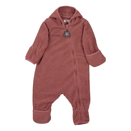 Sterntaler Overall aus Melangefleece rostrot, 80