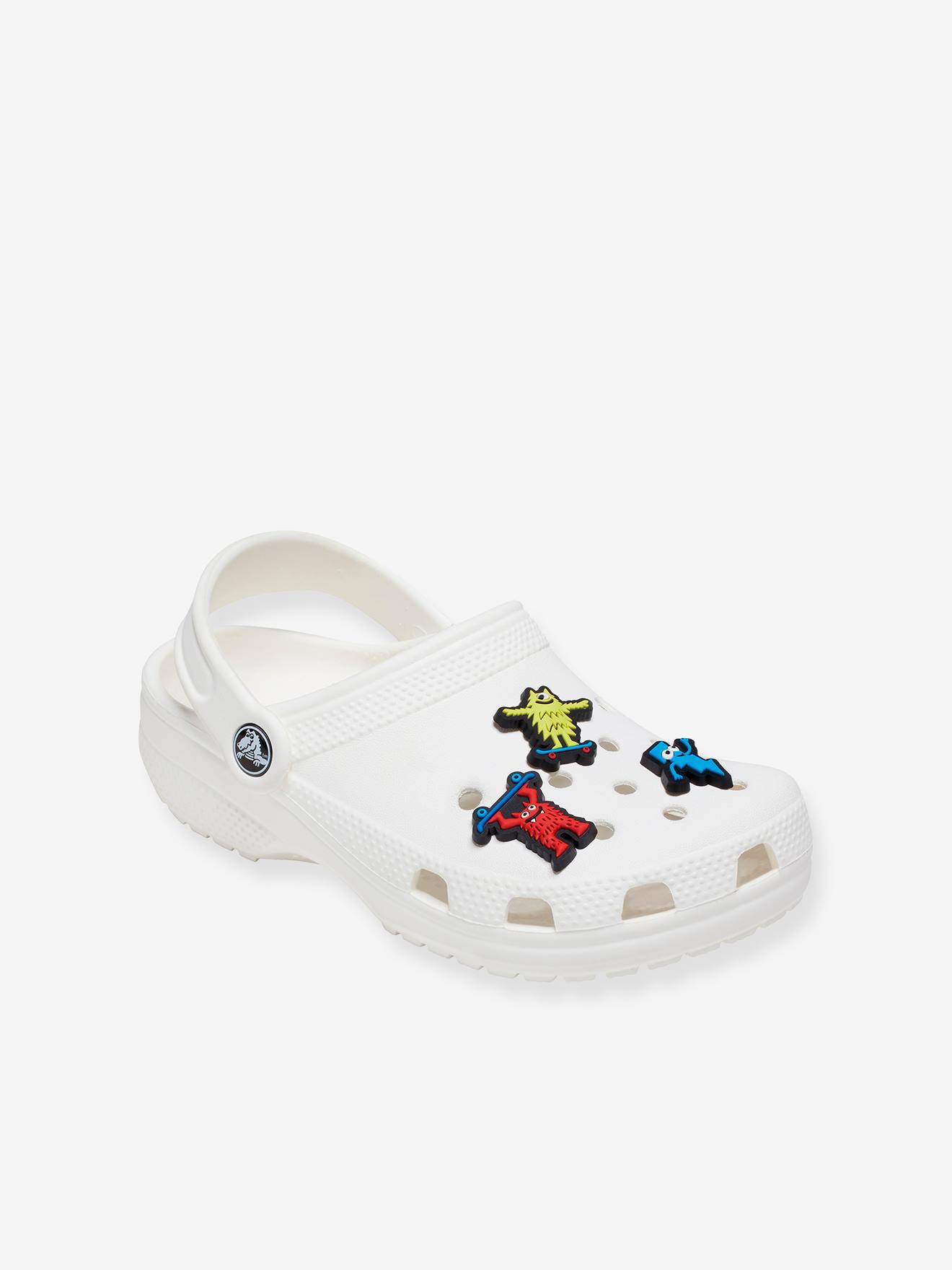 Jibbitz™ Monsters - Pacote com 3 unidades - Decorações CROCS™ Branco Claro Bicolor/Multicoloridas