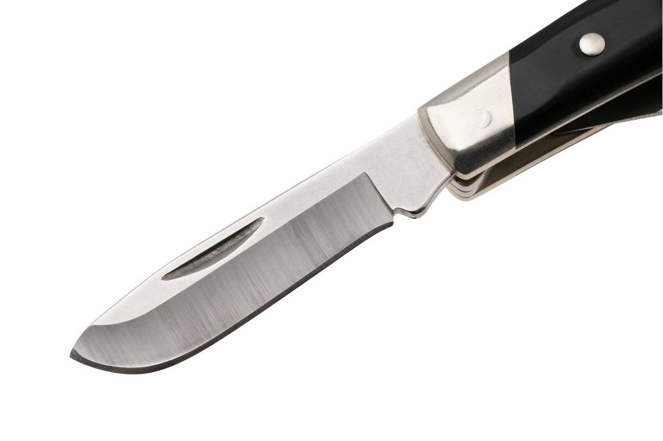 Buck Stockman 0301BKS1 Satin 420HC, Black Synthetic Nickel Silver, zakmes