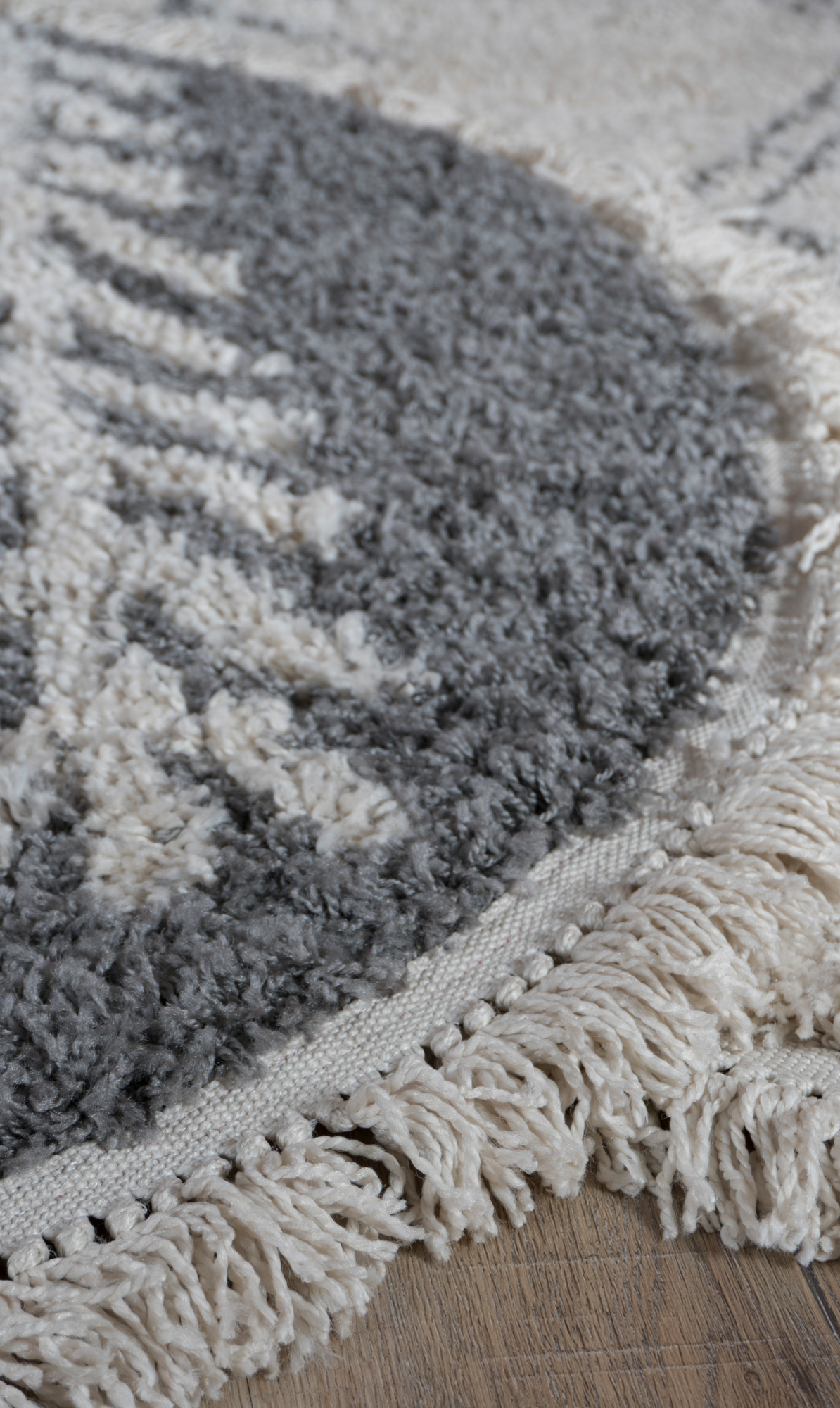 karpet Rabat grey 200cm rond