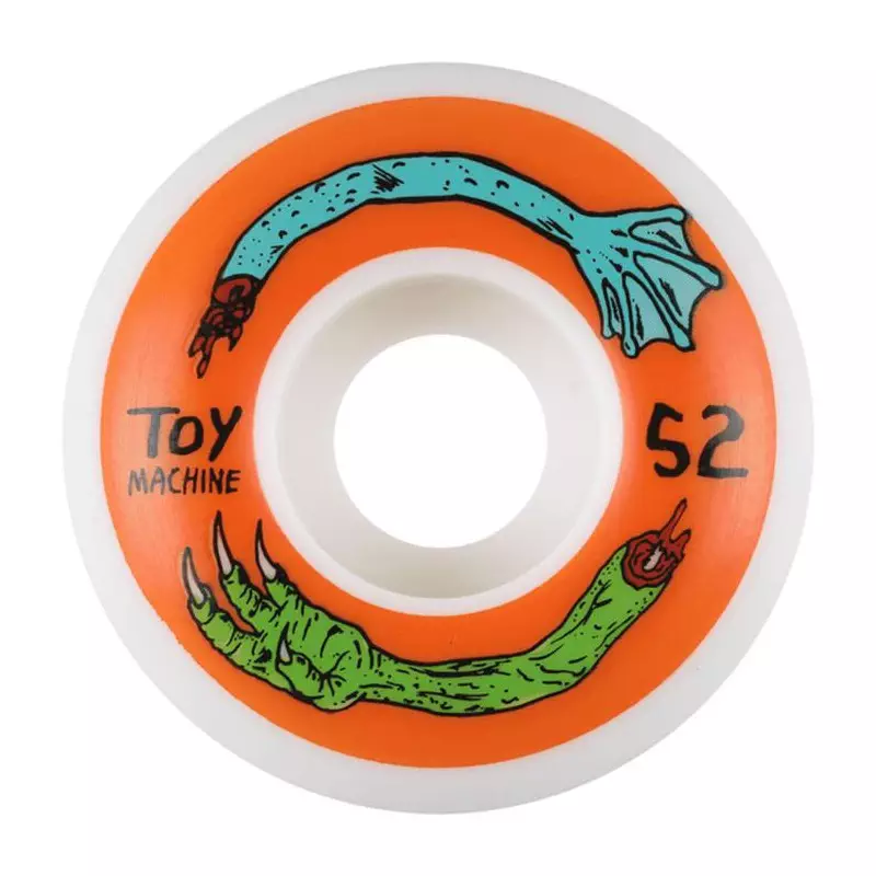 Roues skate TOY MACHINE (x4) Fos Arms Blanc 100A 52mm