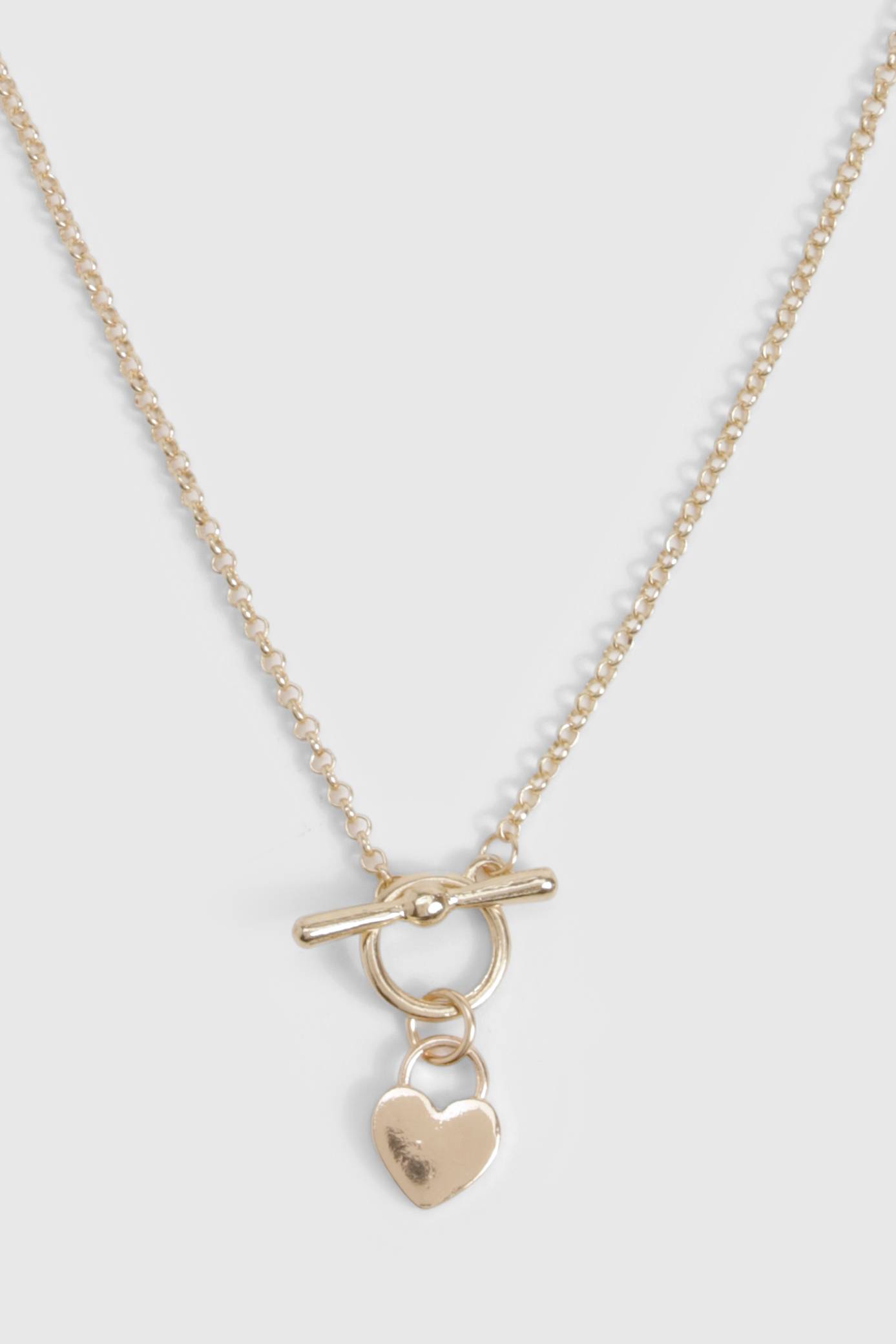 boohoo Collier T-Bar & Cœur