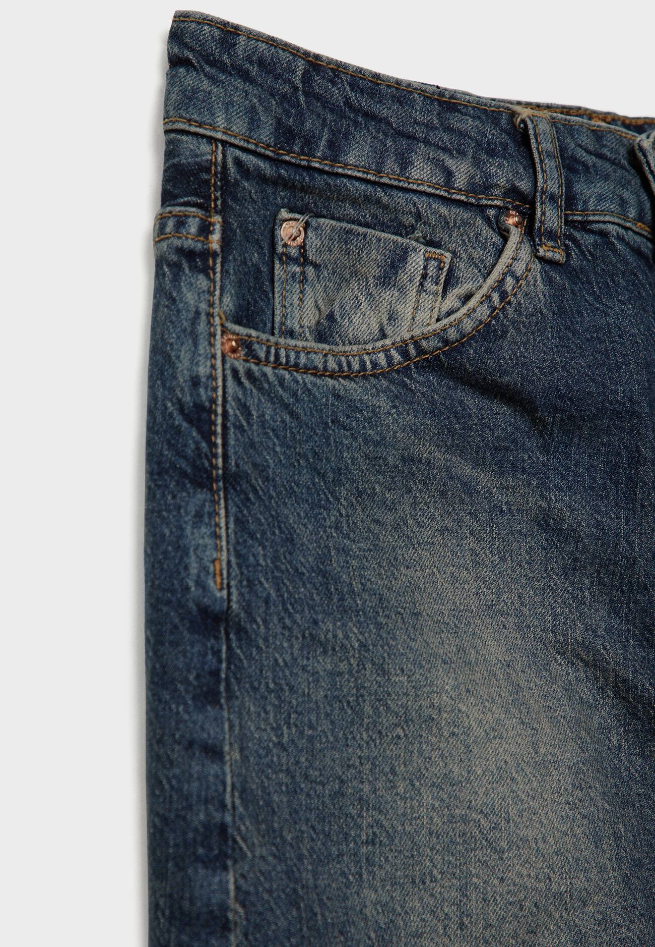 Saia longa e confortável em jeans
