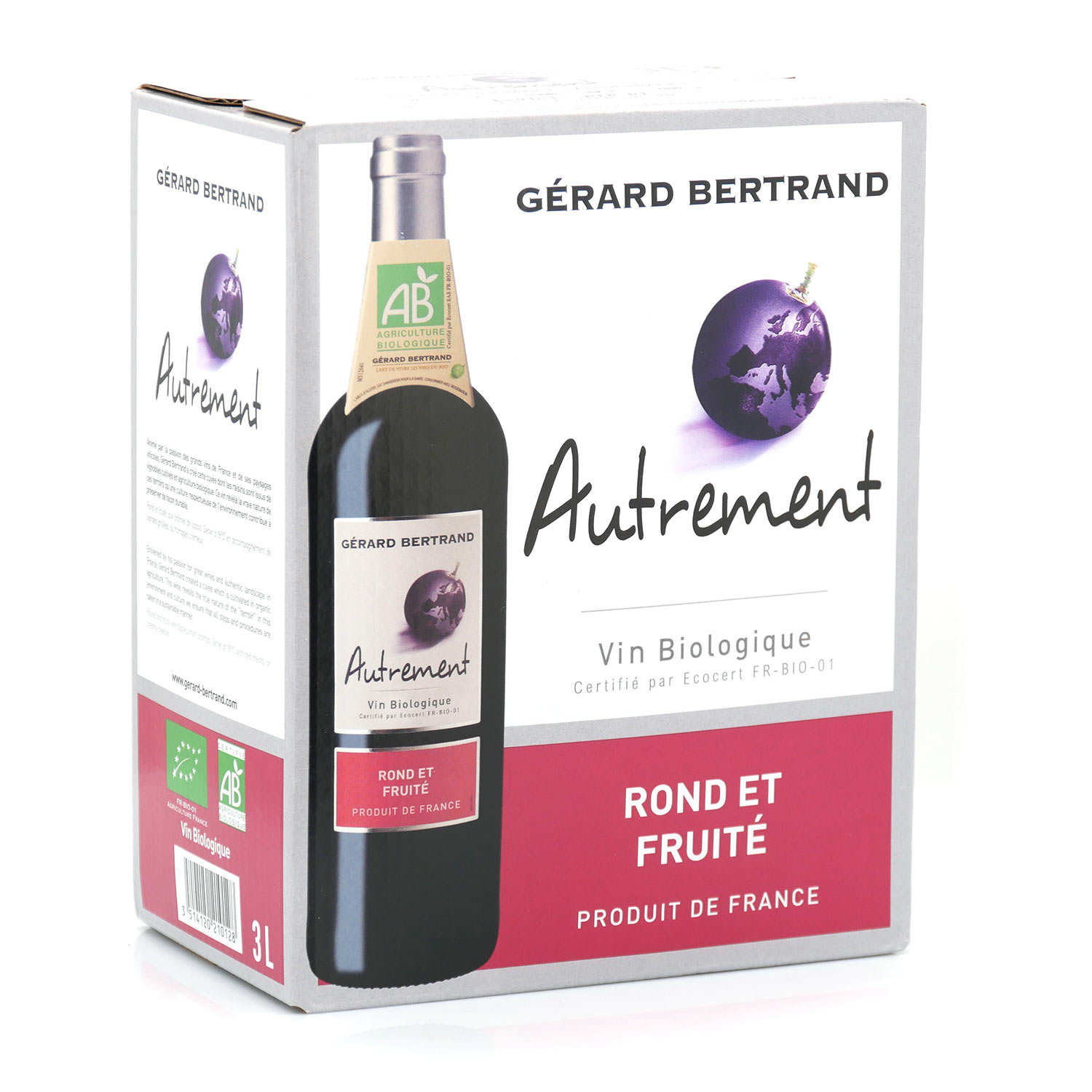 Autrement - vin rouge bio en Bib 3L