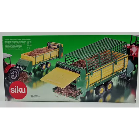 SIKU 3454 Siku Automatischer Heuladewagen, grün/gelb