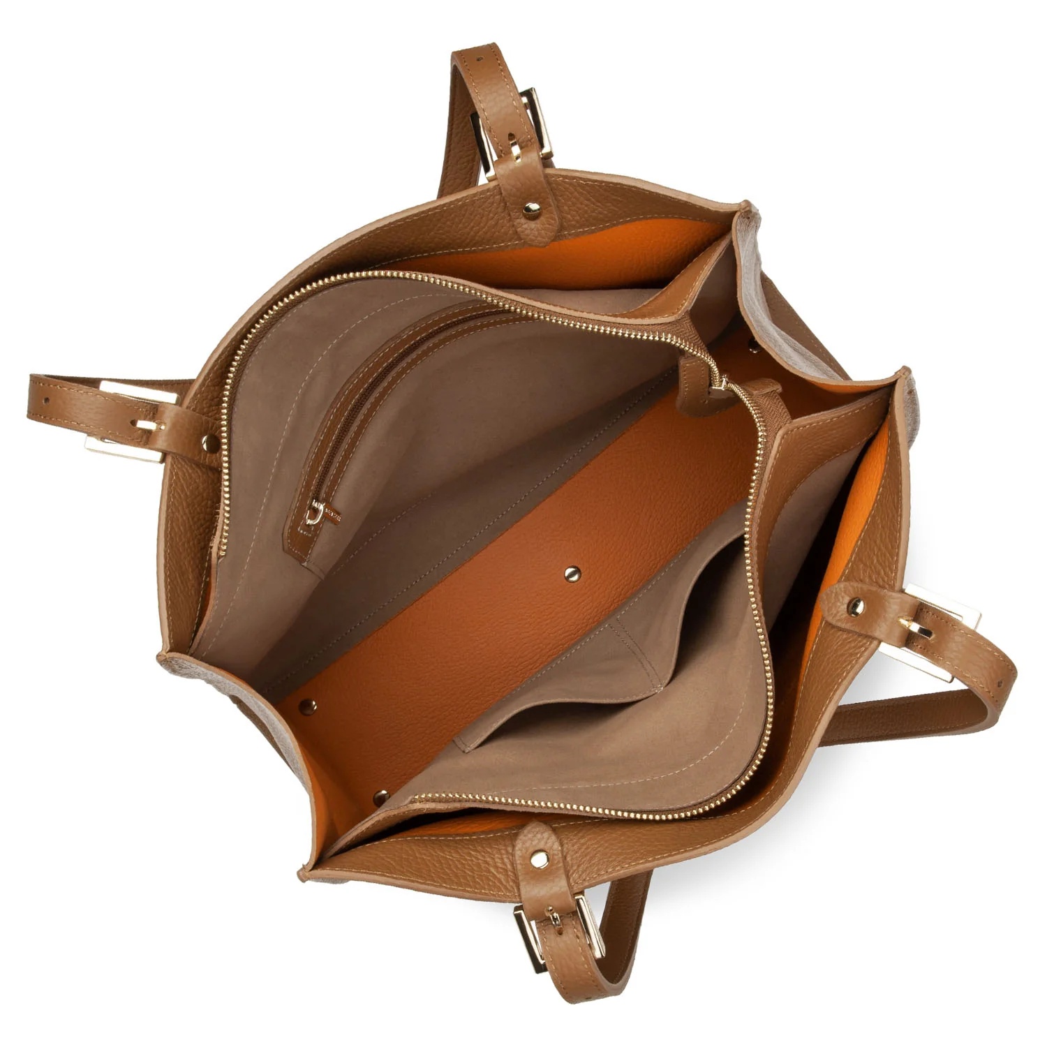 Foulonné Double-Grand sac cabas épaule