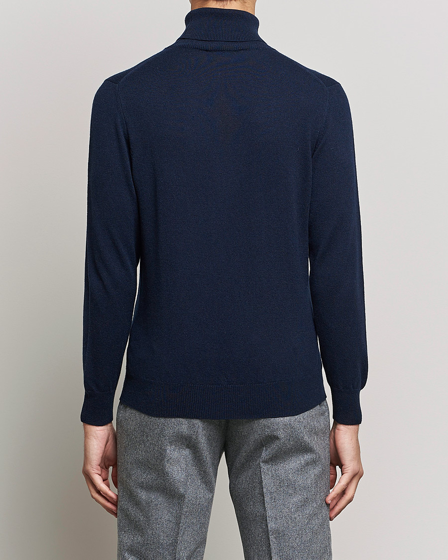 Piacenza Cashmere Cashmere Rollneck Sweater Navy
