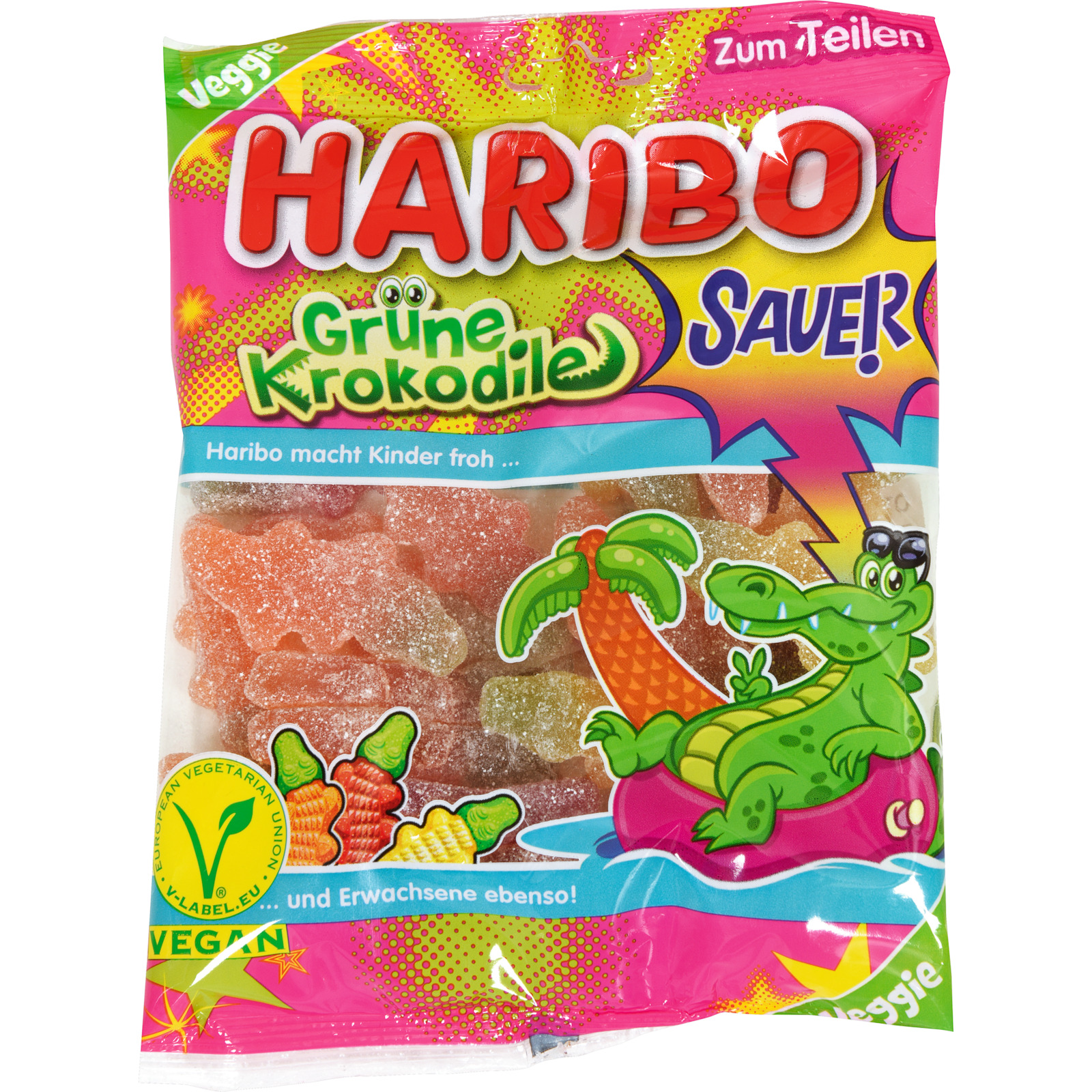 HARIBO grüne Krokodile sauer 200g