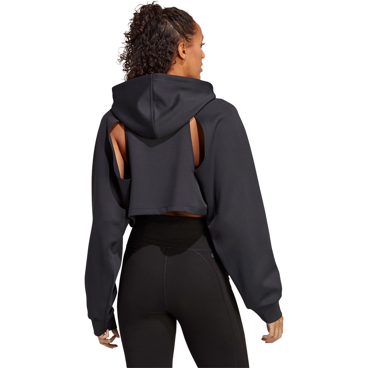 adidas HIIT Hood Crop Træningstrøje Dame