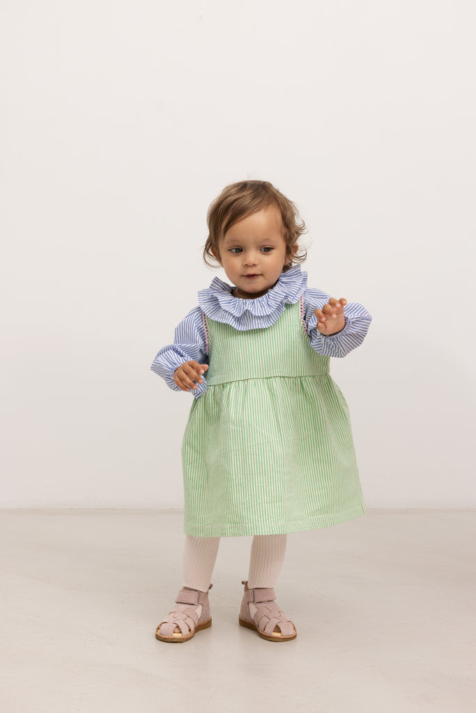 Daely, Kjole - Cale Green Stripe