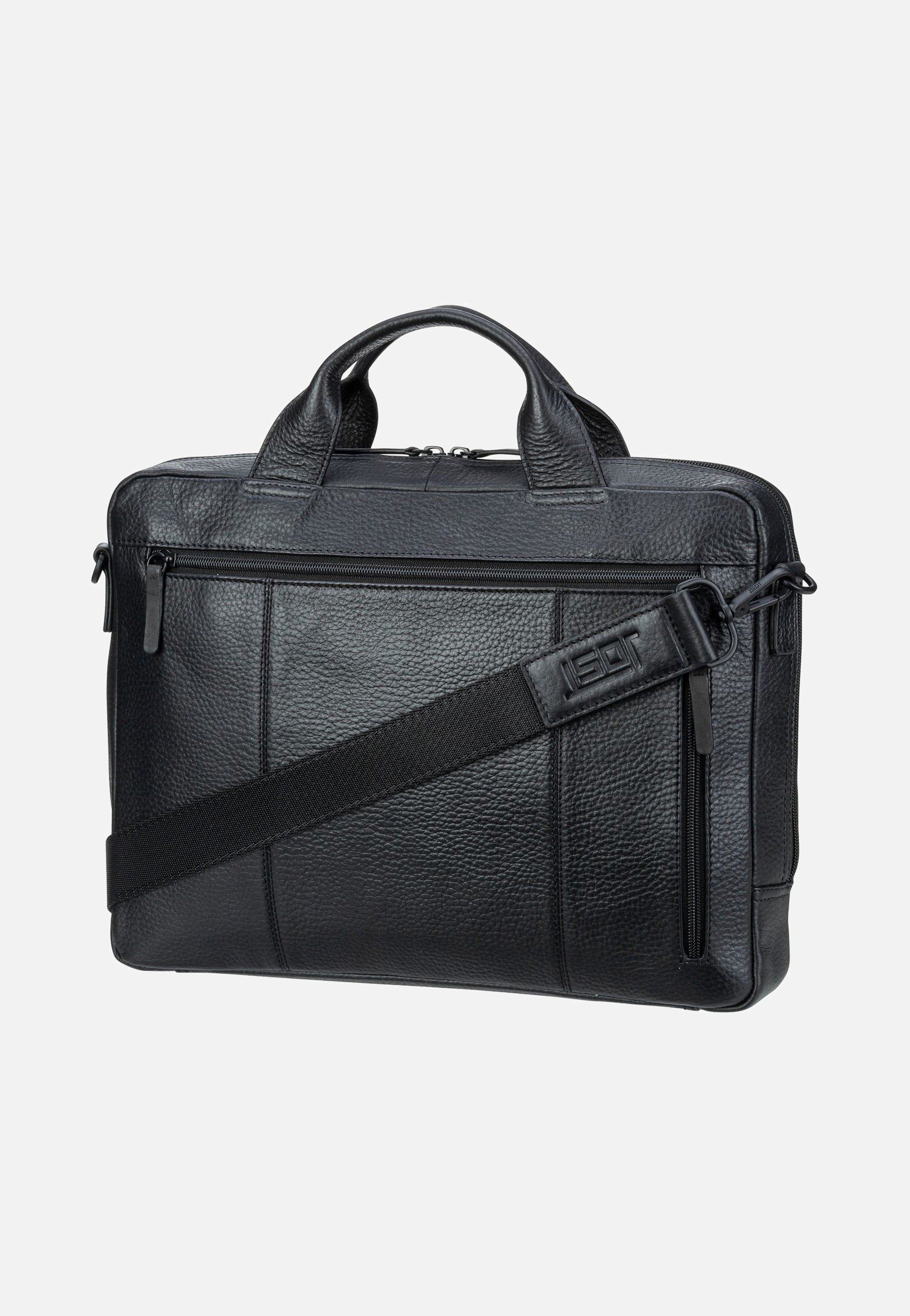 Stockholm Business Bag S 1 Comp Black - Aktentasche