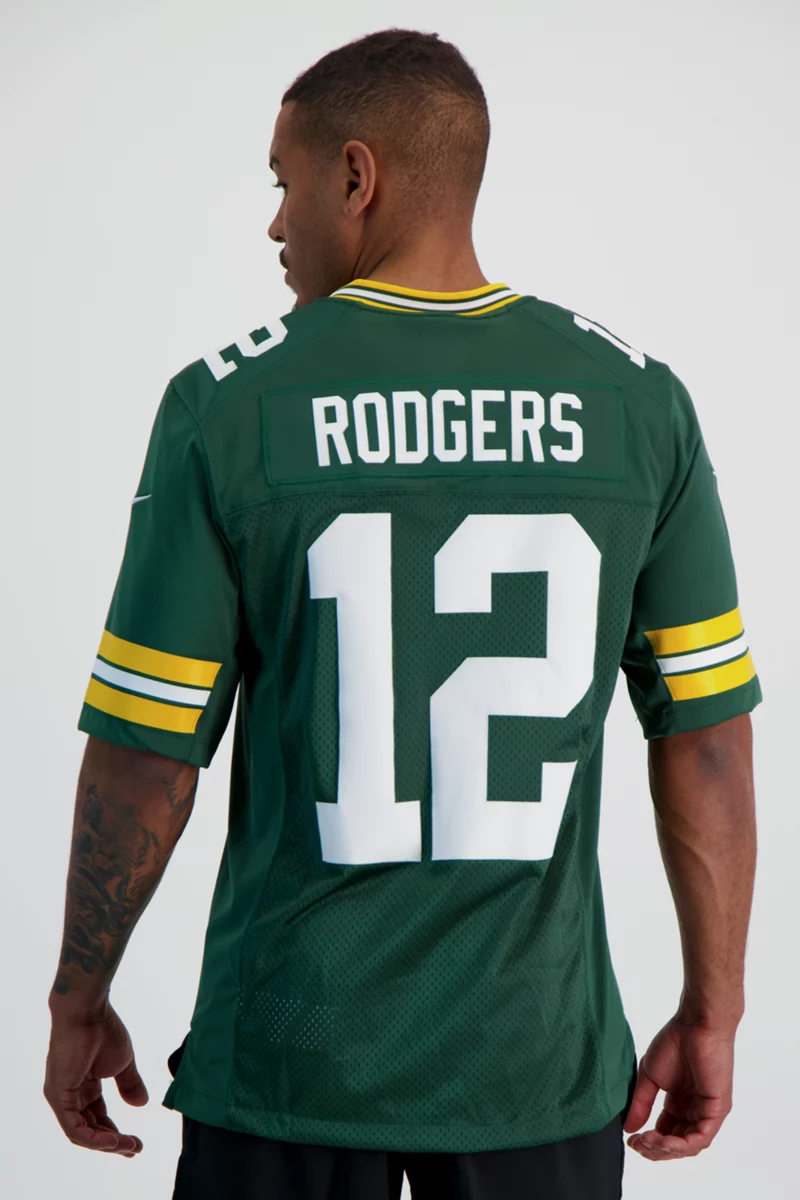 Nike Green Bay Packers Home Aaron Rodgers Herren Trikot