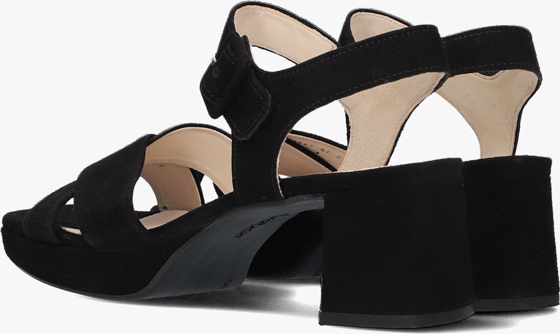 zwarte gabor sandalen met hak 953
