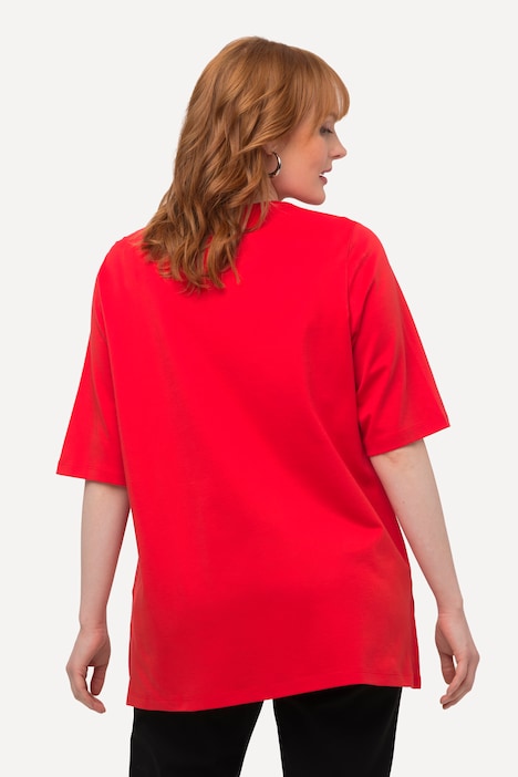 T-Shirt, A-Linie, V-Ausschnitt, Halbarm, Pima Cotton