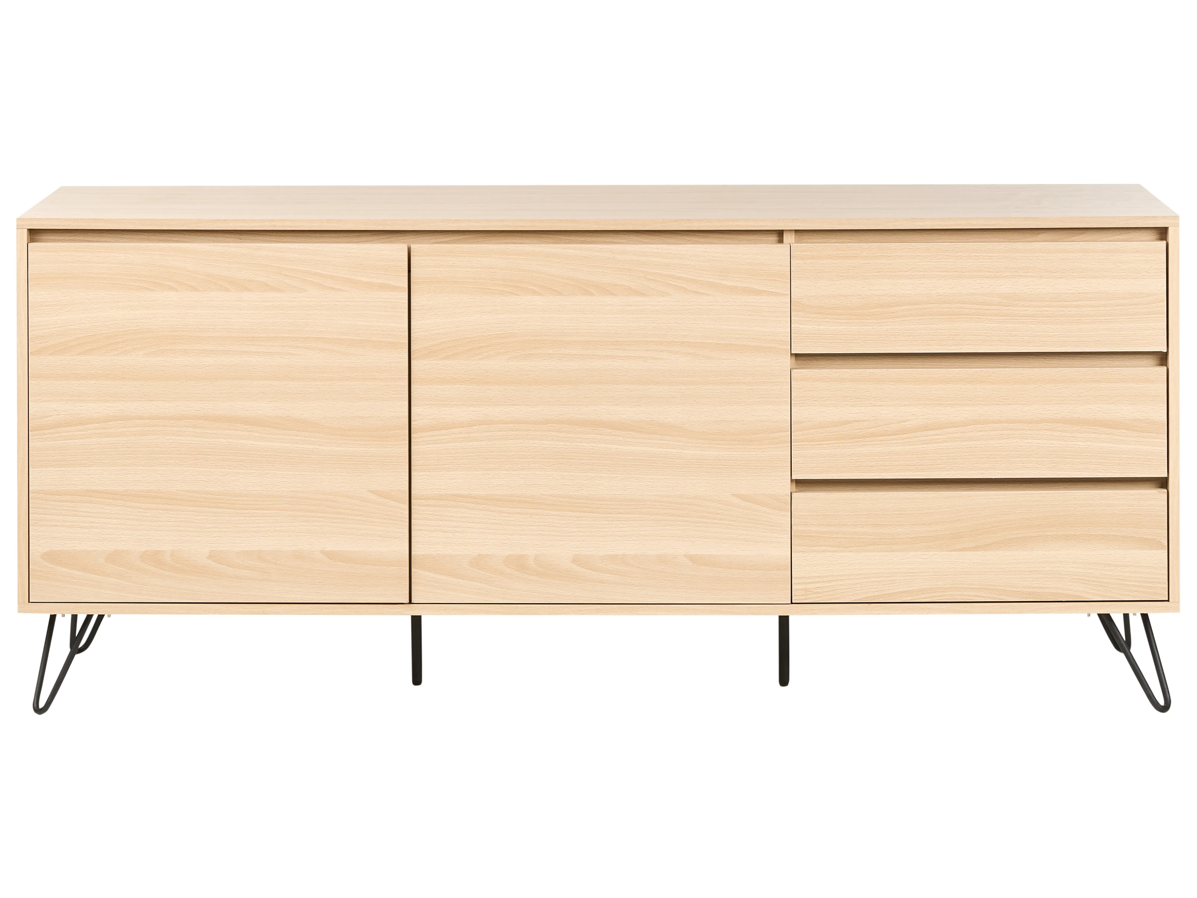 Dressoir met 2 deuren CARDIGAN Lichtbruin