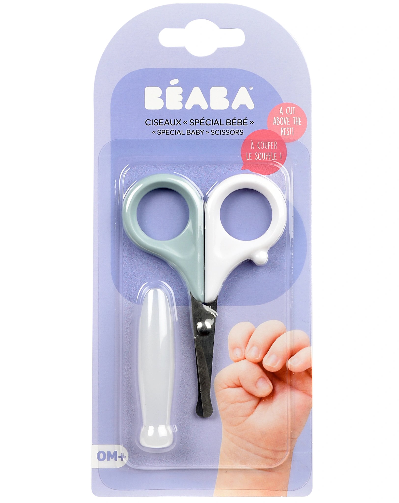Nagelschere BABY CARE in green blue